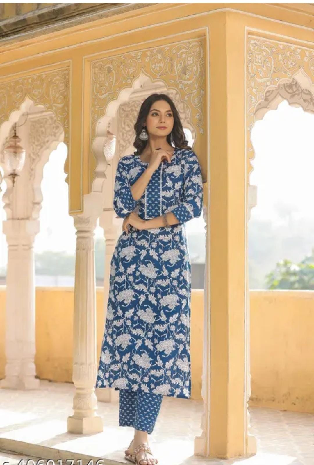 Women's Floral Printed Kurta Set – Ethnic Wear for Women