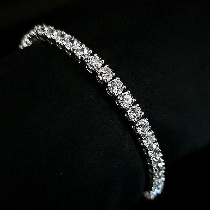 Sparkling Diamond Tennis Bracelet - Premium Crystal Stone Jewellery for Women