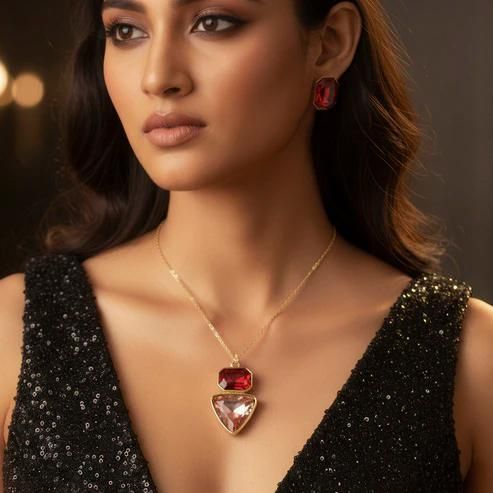 Elegant Necklace and Earring Set - Premium Fashion Jewellery Combo for Women