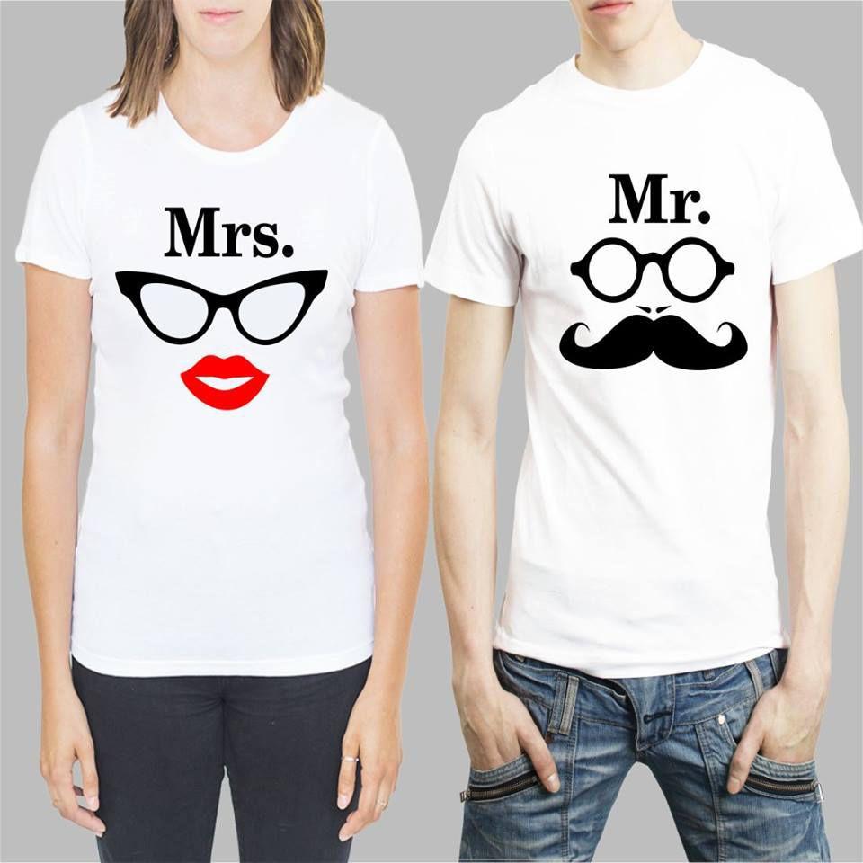 Premium Couple Matching T-Shirts - Cotton Blend Half Sleeve Combo for Him & Her