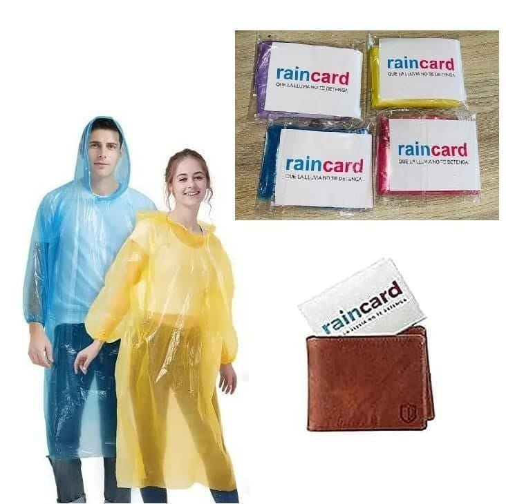 Unisex Plastic (10 pcs Disposable Raincoat)