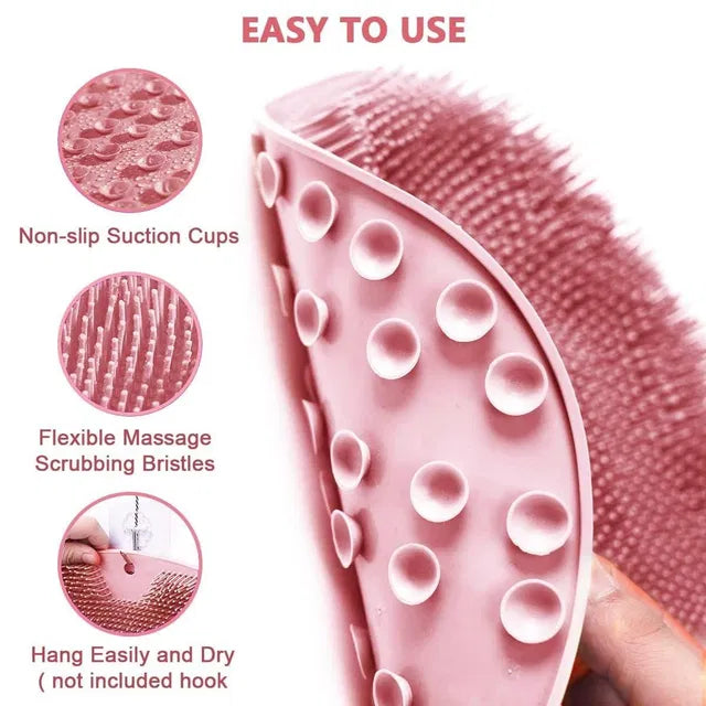 Silicone Multiuse Scrubber – Body, Bath & Foot Scrubber for Deep Cleansing